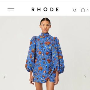 RHODE Blue Floral Dress